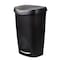 Umbra Umbra Brim 13 gal Black Plastic Step On Wastebasket 084200-047 - alternate 1